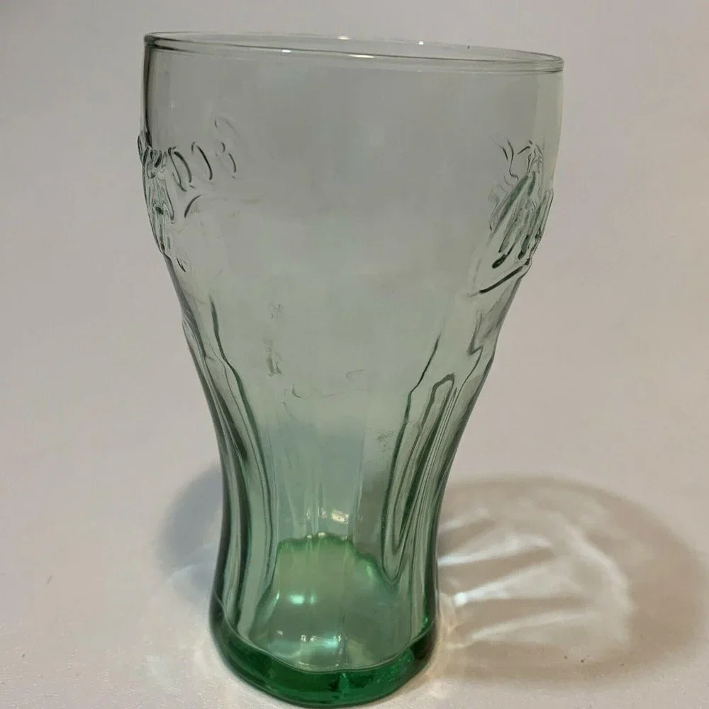 Vintage Coke Glass Genuine‎ Coca-Cola Green 16 oz